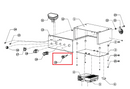 Replacement Bottom Switch (P002) Spare Part for TBUGGY300e 30" Battery Power Buggy