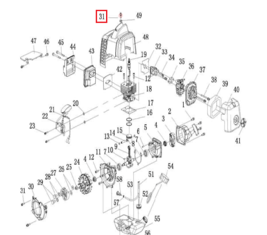 Carburetor Gasket Spare Part for TCS6.5 450 PSI Concrete Sprayer