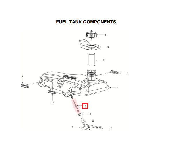 Fuel Valve Spare Part for TG2000i 2000 Watt Inverter Generator