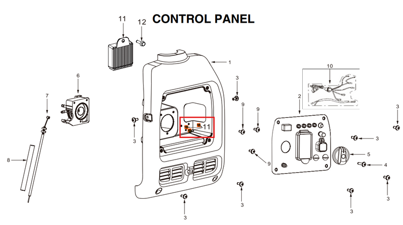 Automatic Voltage Regulator Spare Part for TG2000i 2000 Watt Inverter Generator