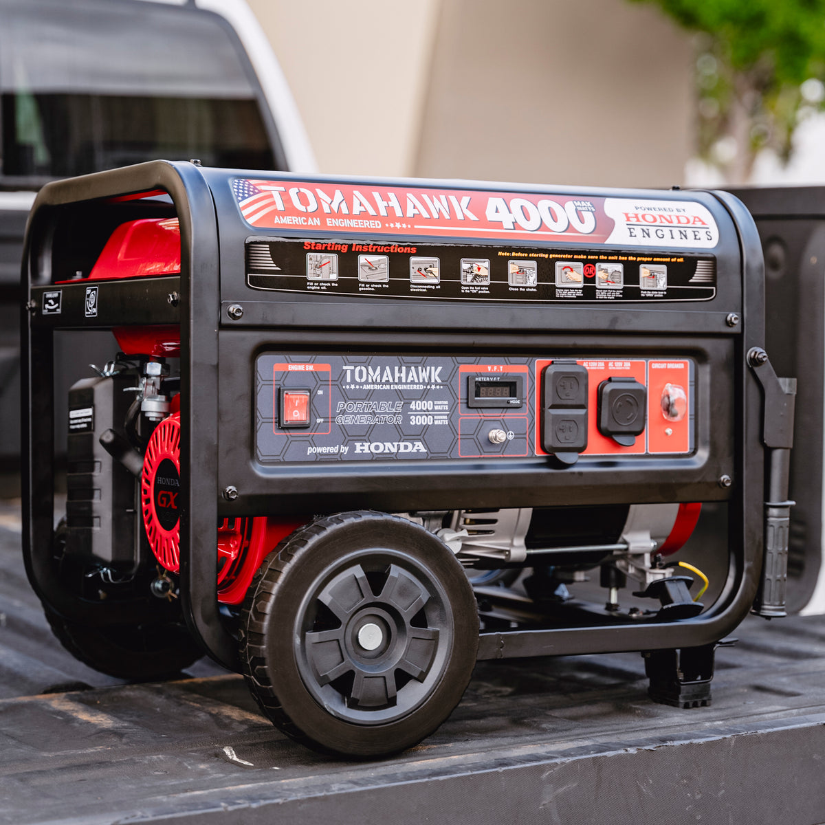 Tomahawk TG4000H 4000 Watt portable generator
