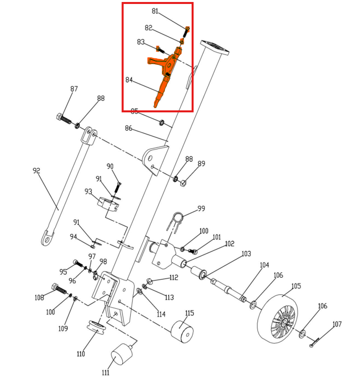 Throttle Cable Assembly Spare Part for TPC170H 6.5HP Honda Reverse Com Throttle Cable Assembly Spare Part for TPC170H 6.5HP Honda Reverse Com