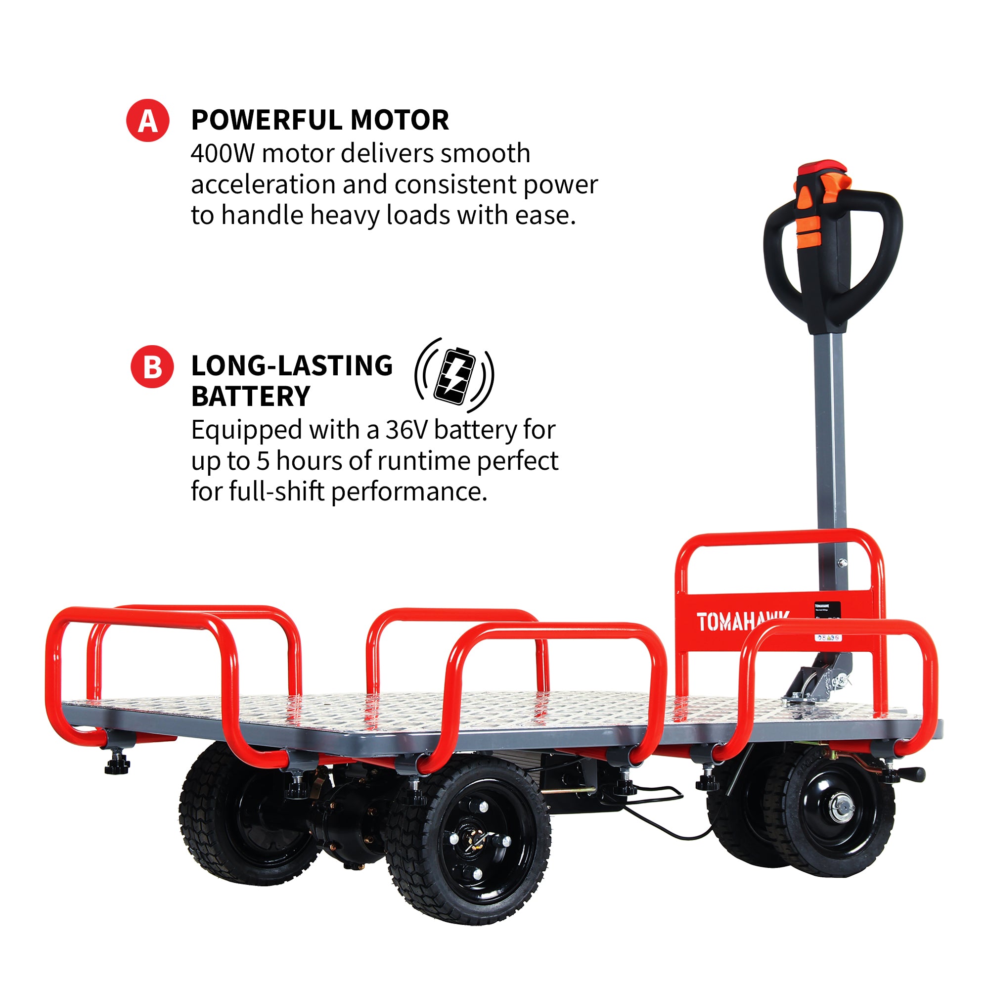 Powered Stock Picker 400kg Capacity for Warehouses, Shops & Material Handling