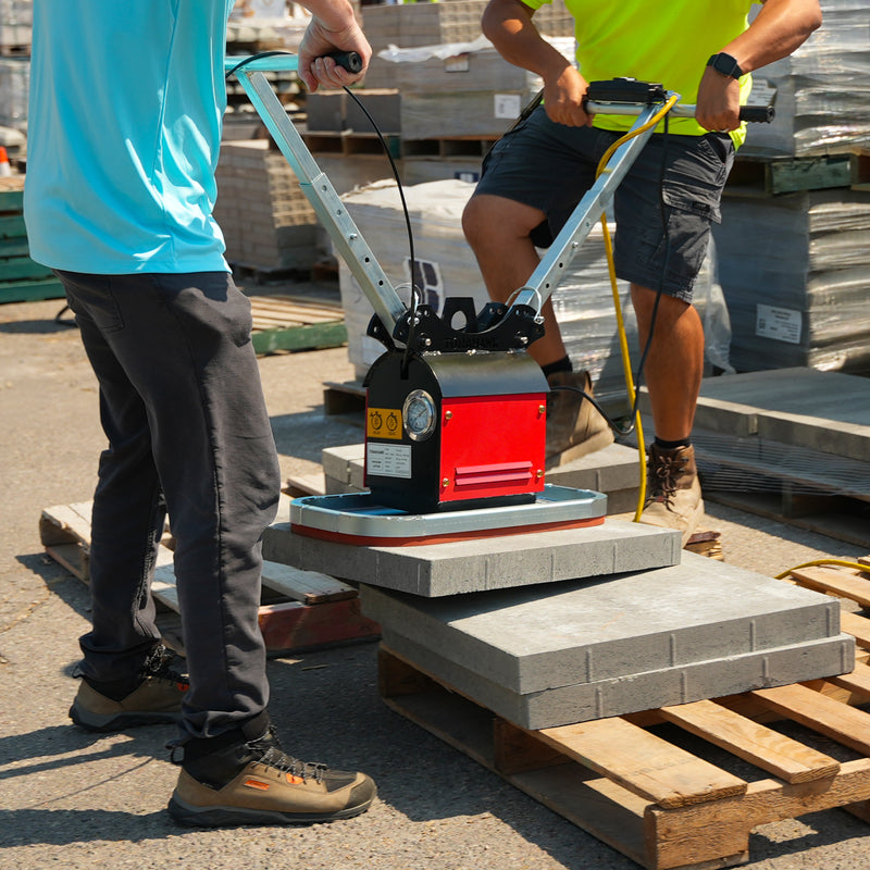 440 lb Electric Paver Slab Vacuum Lifter 1200W for Hardscaping, Concrete, and Stone Placement