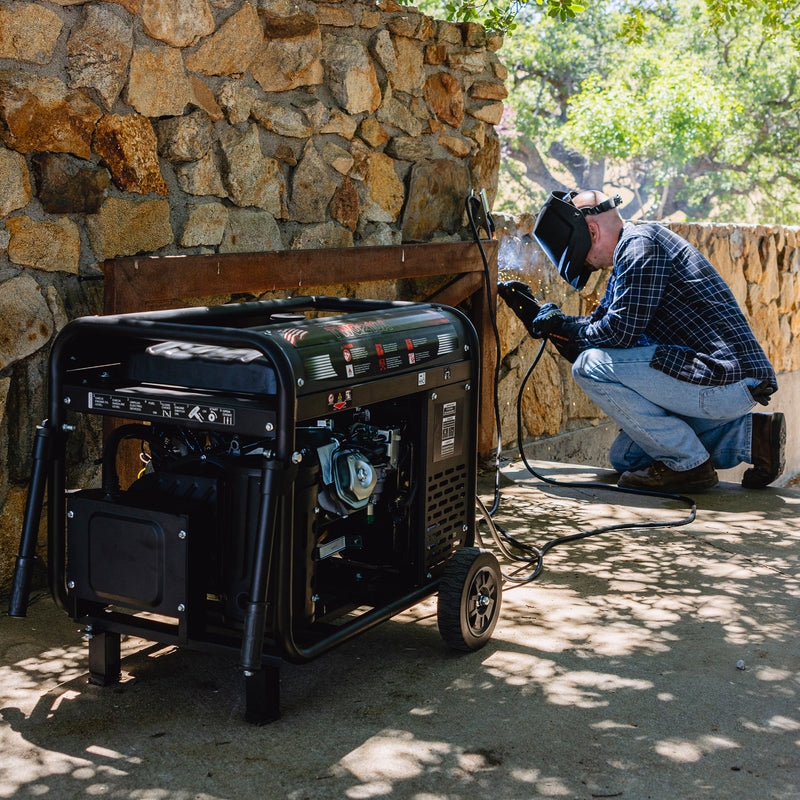 Factory Reconditioned 15 HP Gas Powered Portable 2,000 Watt Generator with 210 Amp Welder