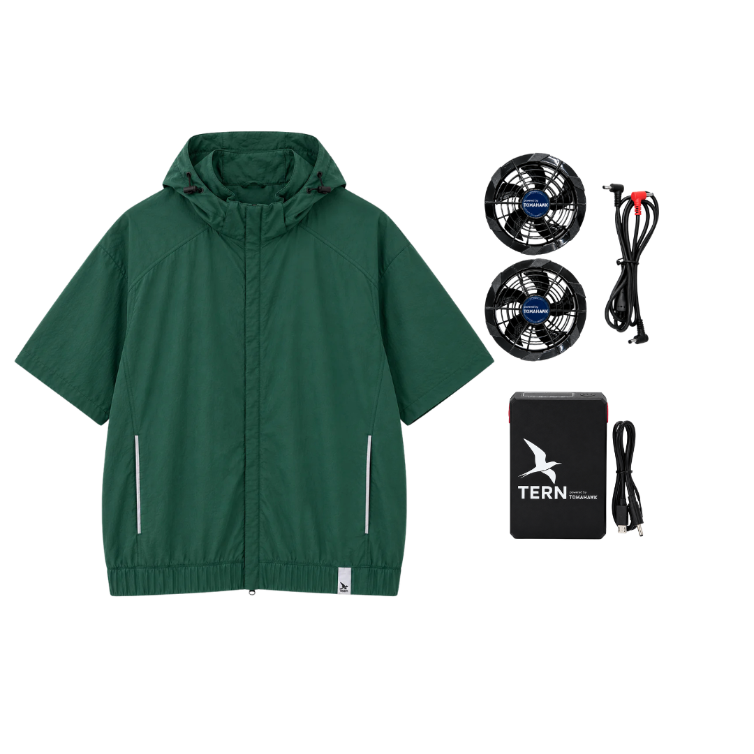 30V Battery-Powered Fan-Cooled Short Sleeve Complete Cooling System