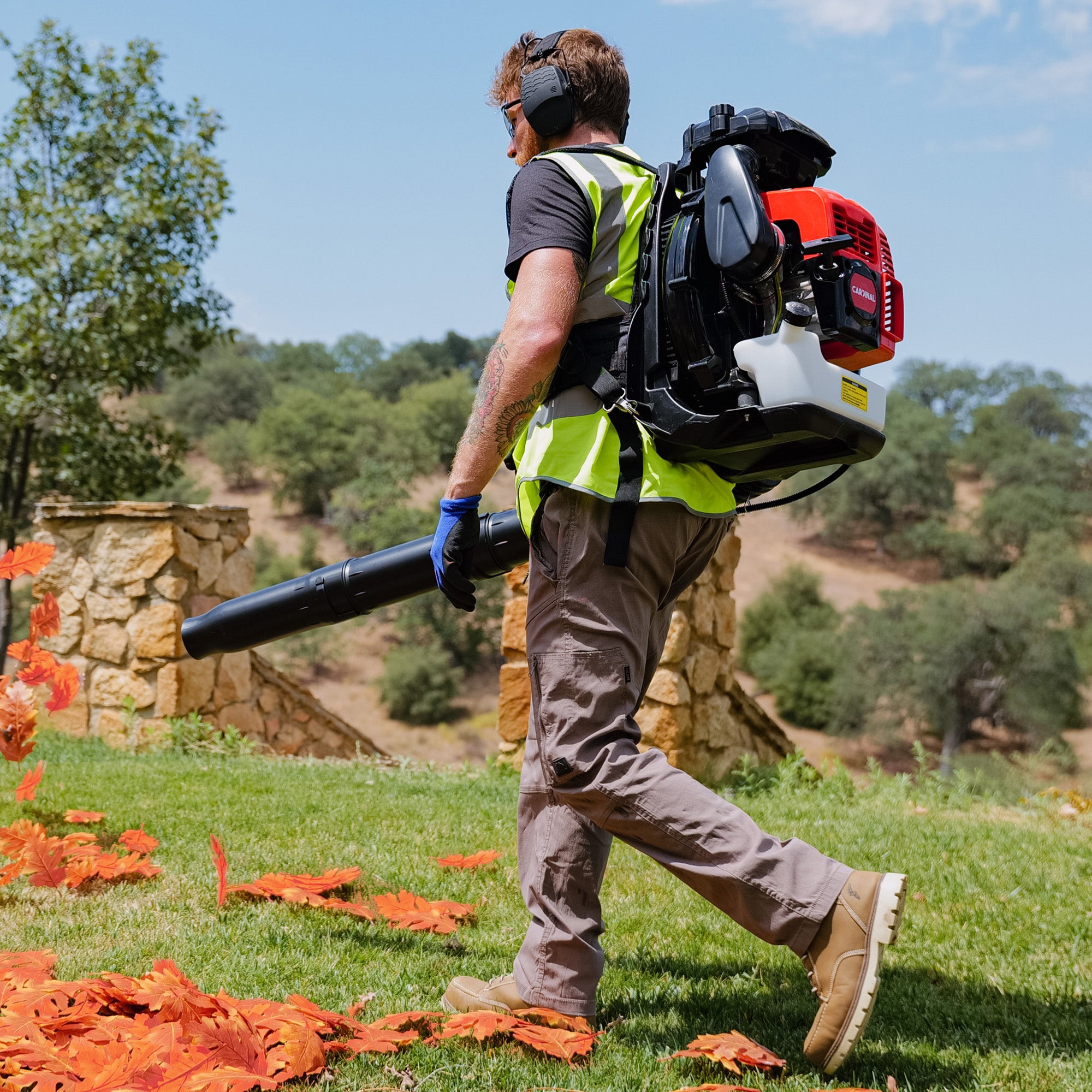 PRE ORDER: Cardinal 79.9cc Backpack Leaf Blower 920 CFM 206 MPH Gas Powered Professional Lawn Care Landscaping Yard Cleanup