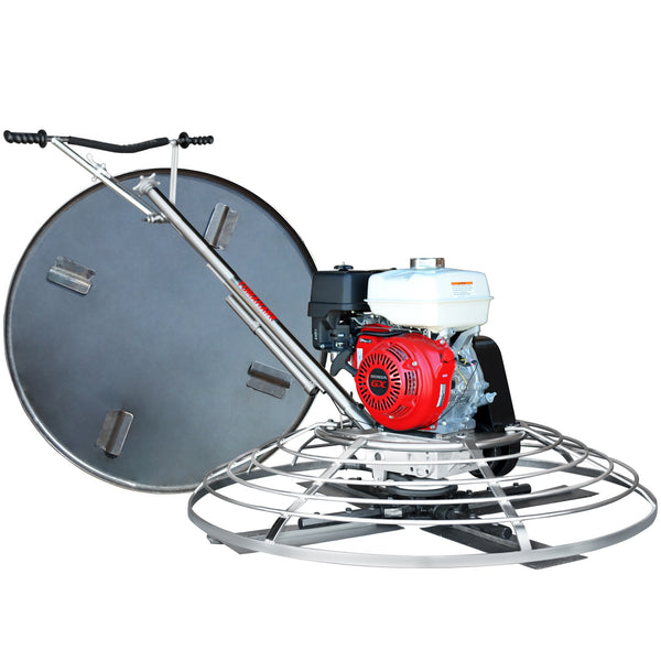 46" Concrete Power Trowel 8.5HP Honda Combo Blades and Float Pan Cement Finishing Tool