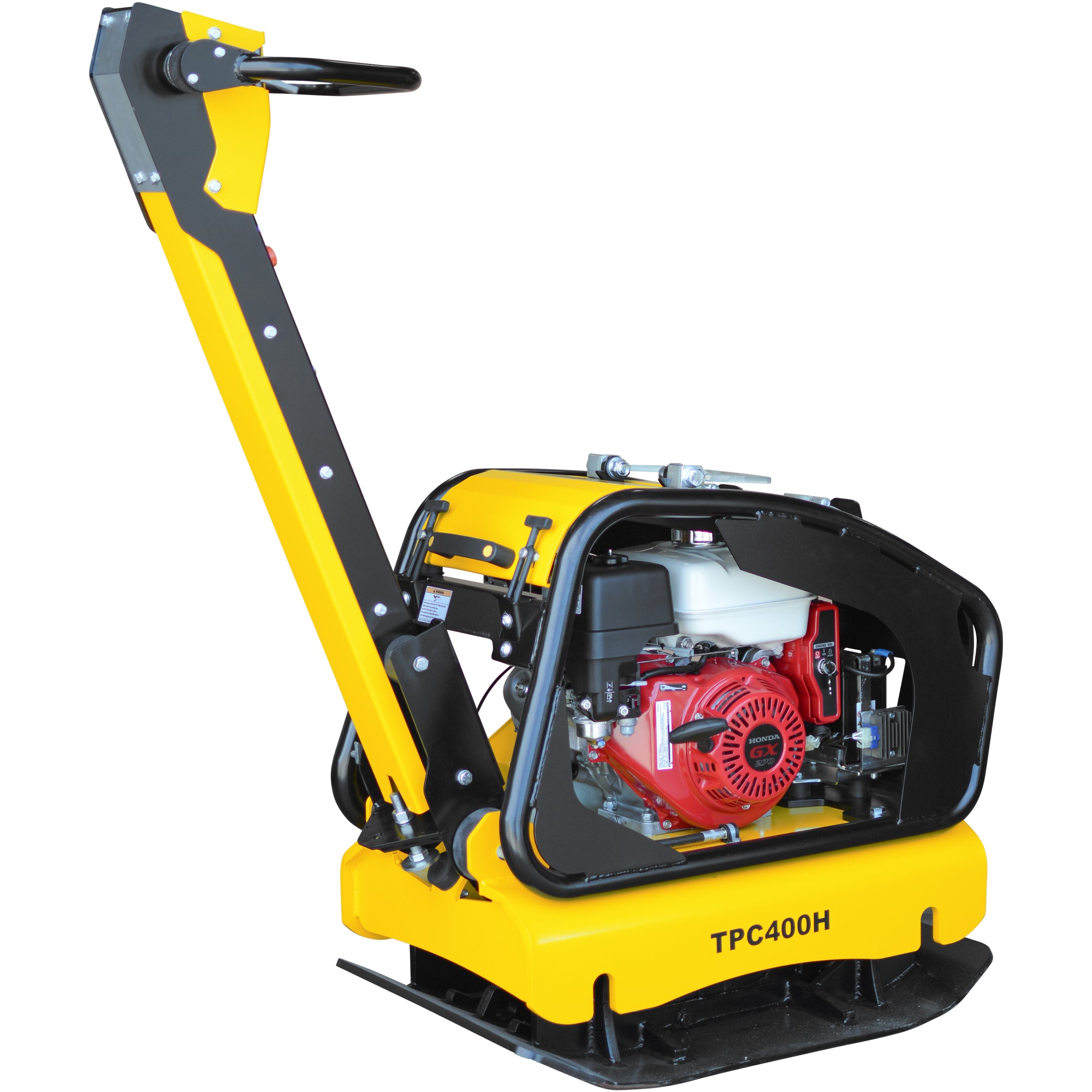 9HP Reverse Plate Compactor Honda GX270 Electric Start 11,690 lbs/ft² for Granular Cohesive Soil Compaction