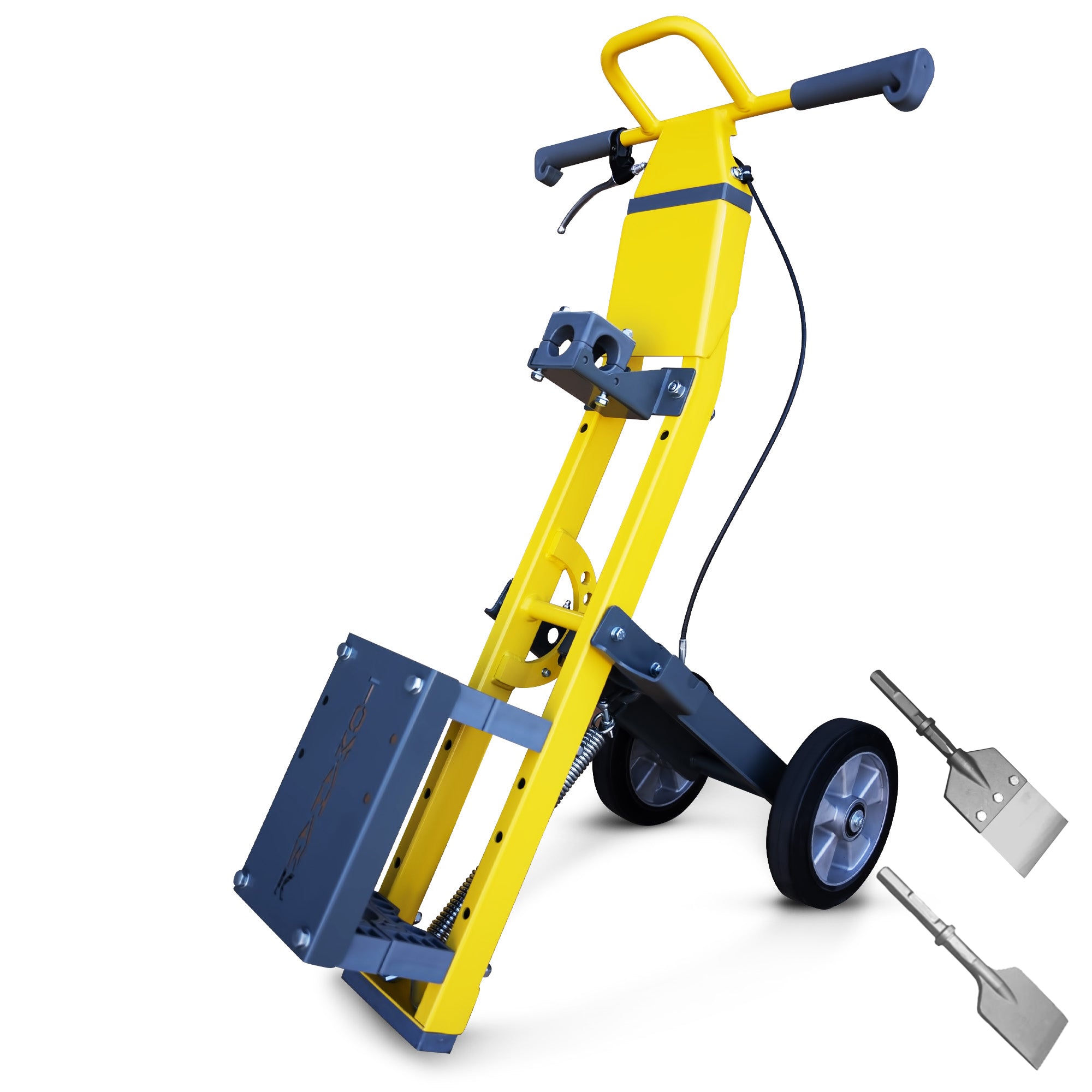 Tomahawk Demo Hammer Trolley – Heavy-Duty Universal Jackhammer Support Anti-Vibration Ergonomic Design for Effortless Demolition