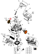 Back Wheel Spare Part for eTOS30 Push Sweeper