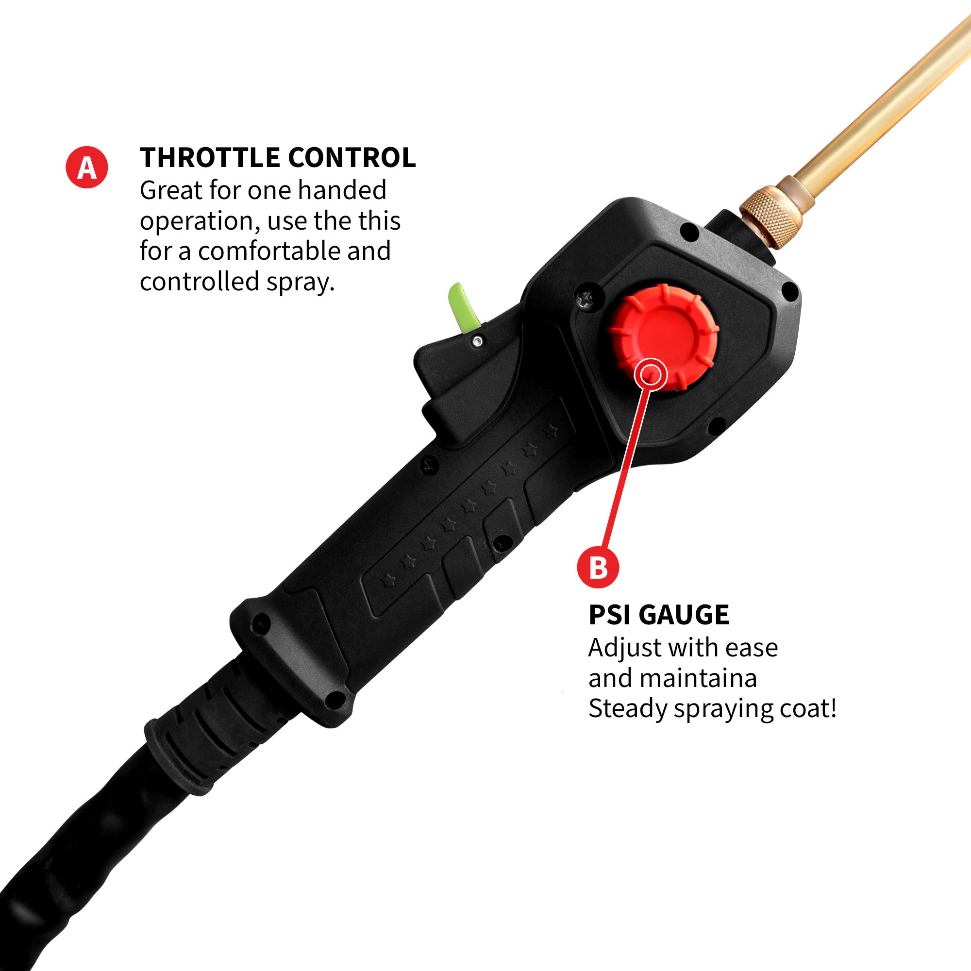 5 Gallon Battery Powered Backpack Sprayer 36V Electric 30 Ft Reach Adjustable Flow for Lawn, Pest, Weed, and Fertilizer Applications