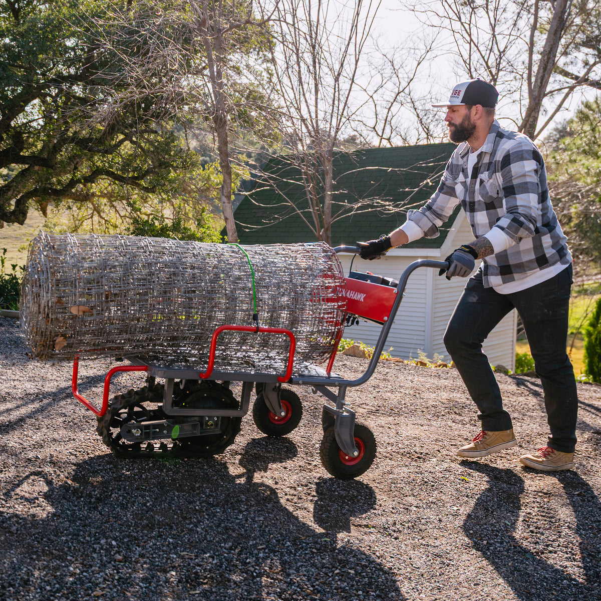 Tomahawk Electric Track Cart 330 lbs Load Capacity Battery Powered Uti