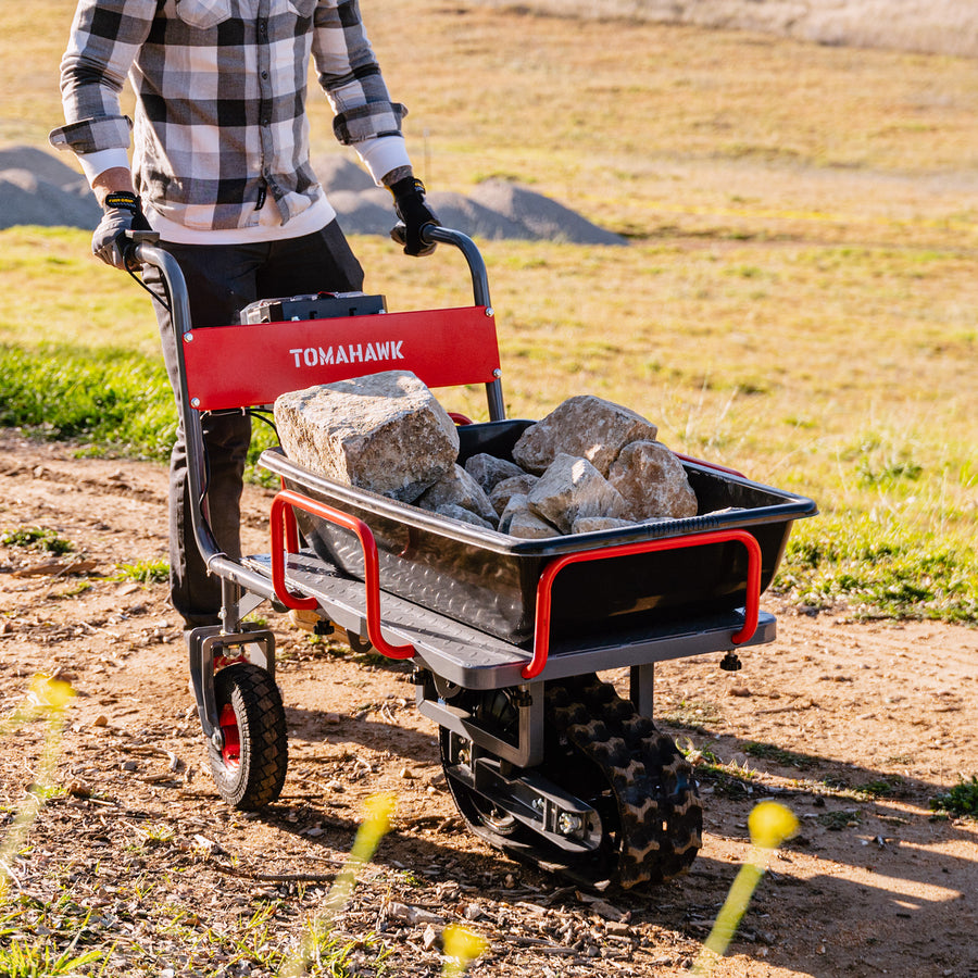 Tomahawk Electric Track Cart 330 lbs Load Capacity Battery Powered Uti
