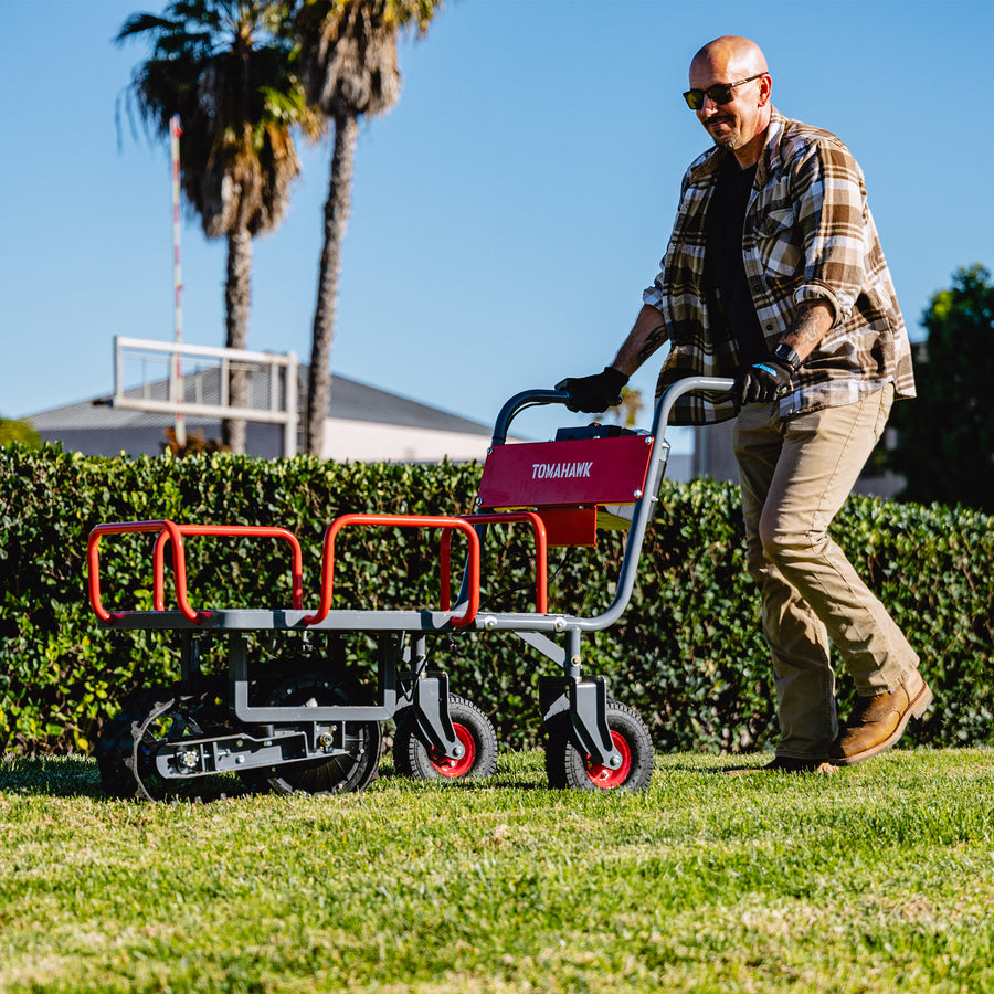Cart Track Tomahawk Electric Track Cart 330 lbs Load Capacity Battery Powered Uti