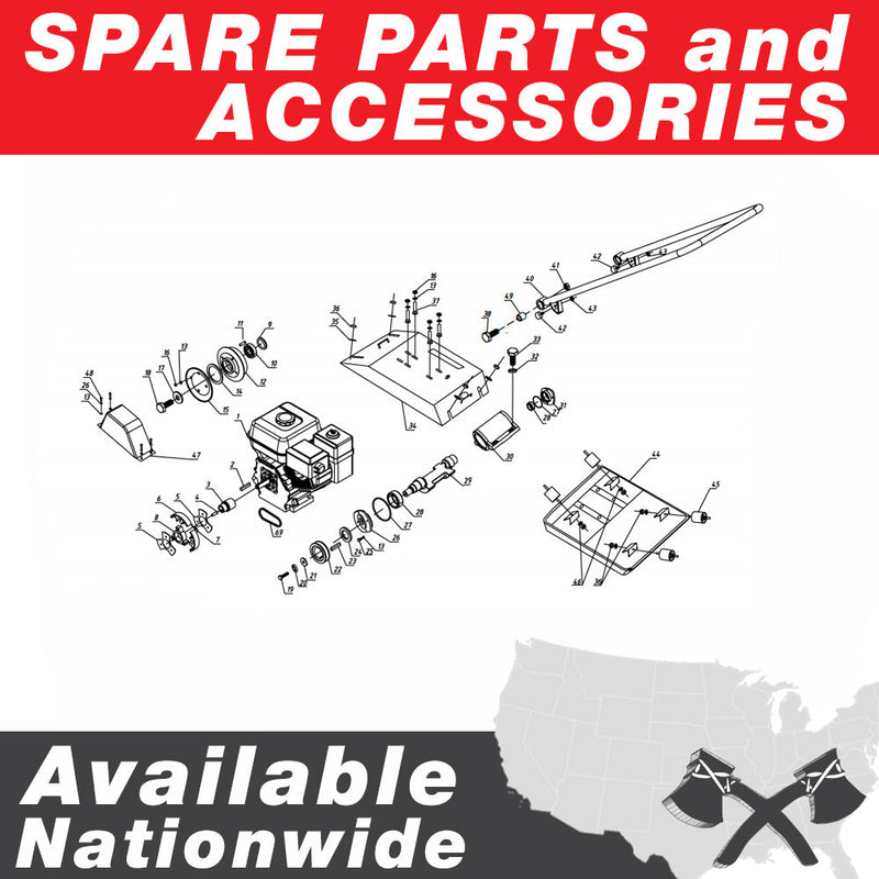 Pinion Gear Replacement Part for 38" Push Sweeper