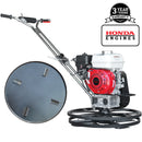 24" Concrete Power Trowel Edger 5.5HP Honda Float Pan Blade Screed Finishing Tool