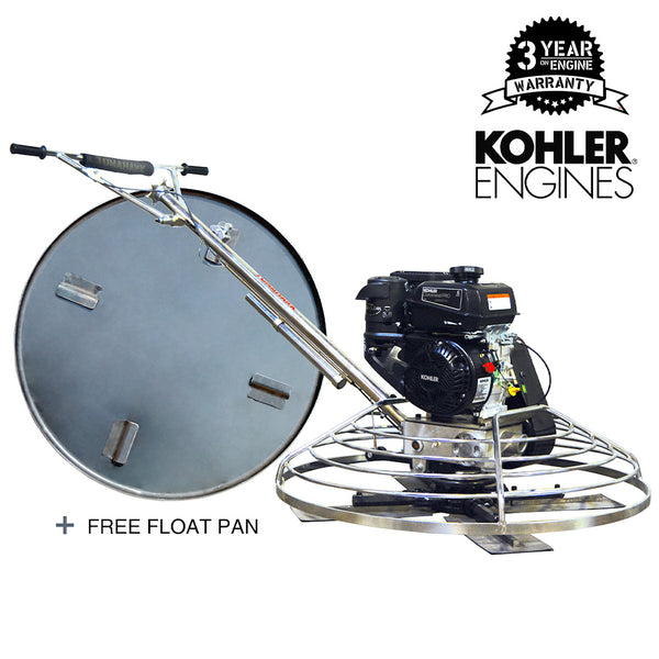 36" Concrete Power Trowel 6HP Kohler Float Pan Screed Edge Cement Finishing Tool