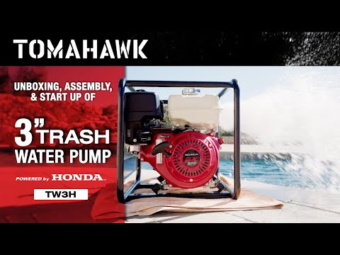 3 Inch Trash Water Pump 375 GPM 8 HP GX270 powered by Honda Portable Utility