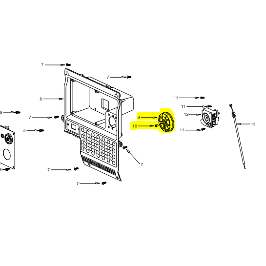 Replacement Knob Switch Run Choke Spare Part for TG5500i 5500 Watt Inverter Generator