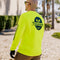 Safety Yellow Polyester 4 oz. Long-Sleeve Moisture Wicking T-Shirt (Add Shirt Size to Order Instructions)