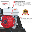 5.5 HP Honda Powered Gas Plate Compactor Tamper for Asphalt, Soil Compaction - Tomahawk Power