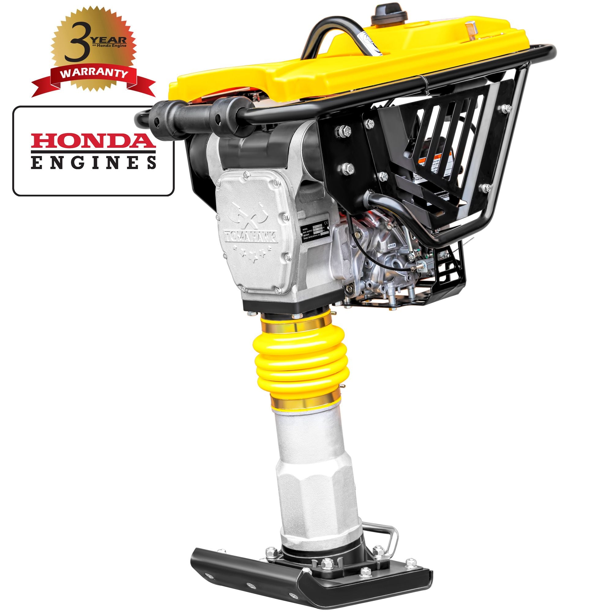 3 HP Honda Vibratory Rammer Tamper with Honda GX100 Engine 3350 lbs/ft