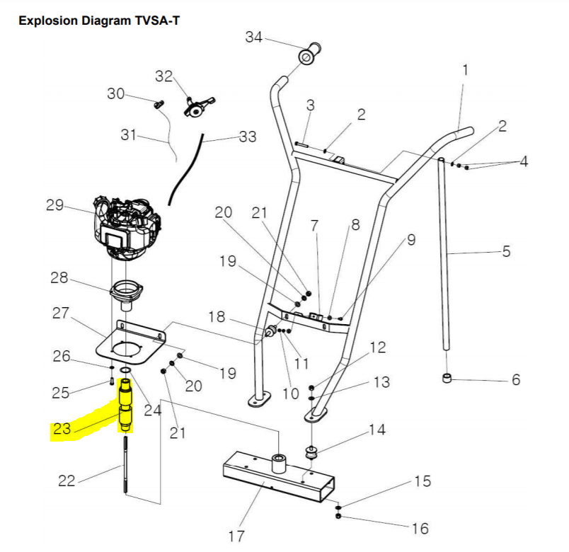Vibrating Shaft for TVSA-T Screed (23)