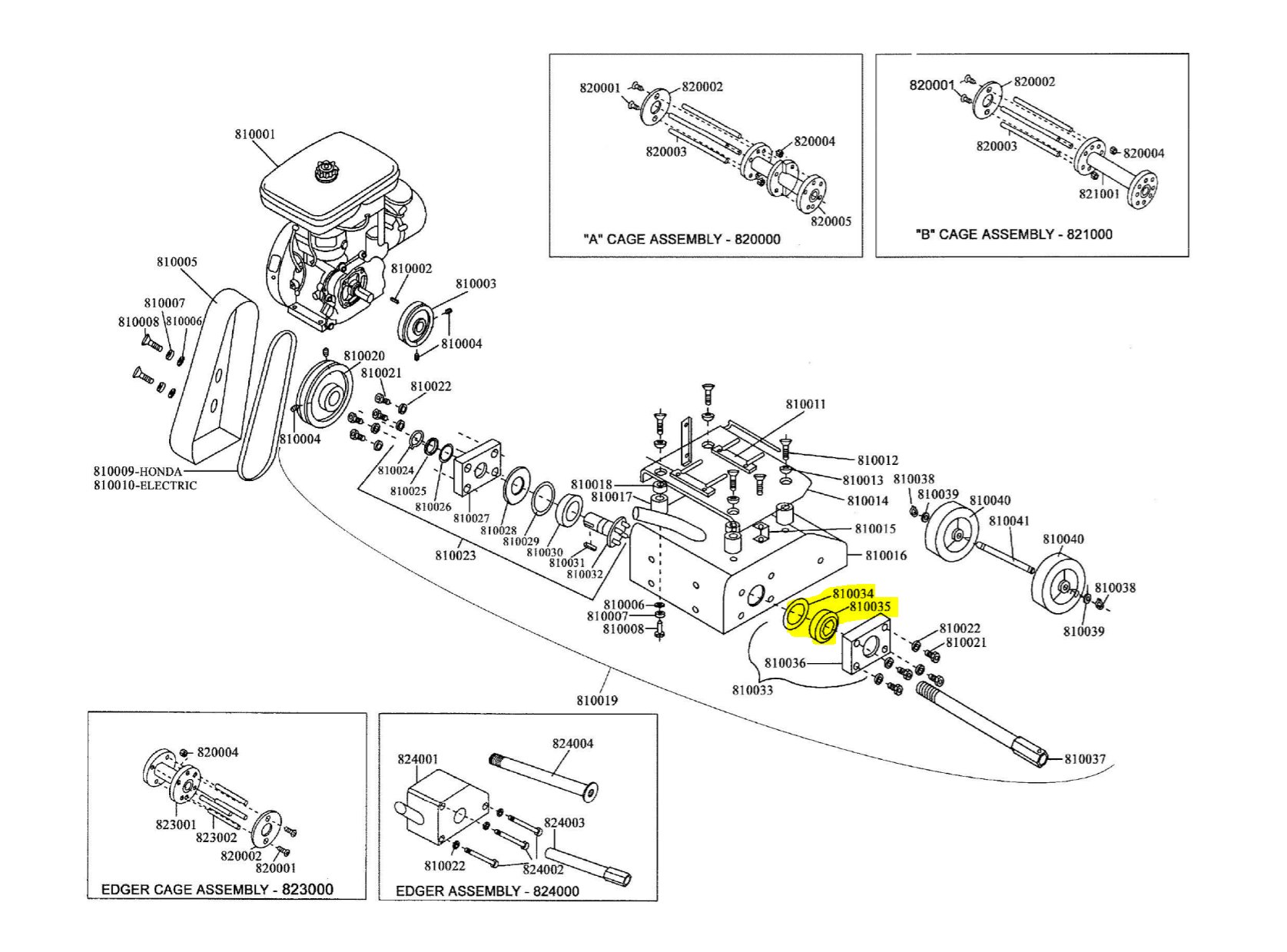 Bearing for TSCAR8H Concrete Scarifier (810035)