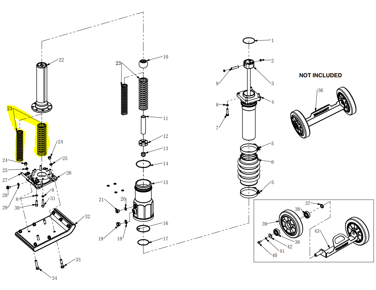 Spring for JX60H Tamping Rammer (1101-20000-4)
