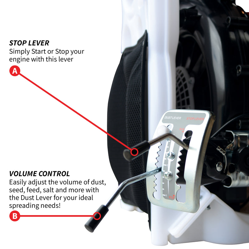 Dust Volume Control for TGS30 Backpack Fertilizer Spreader (#94 - #113)