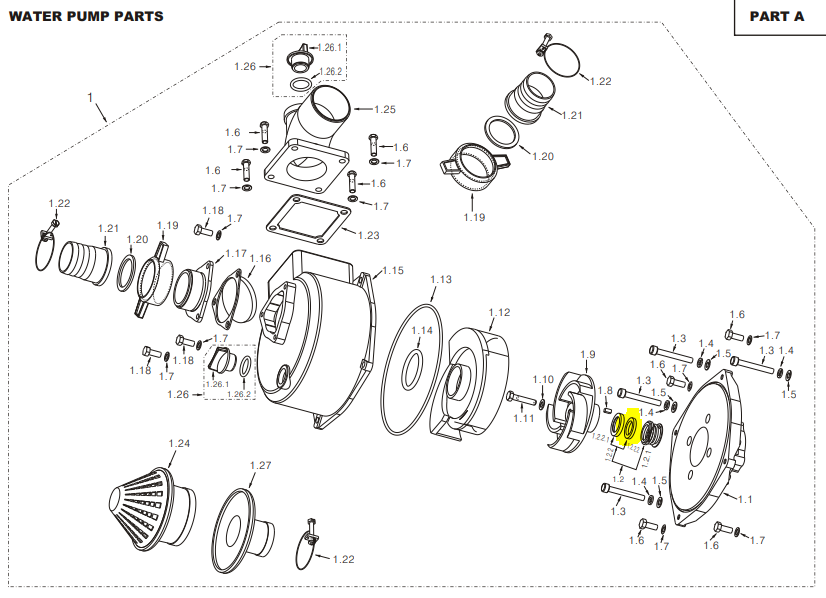 Ceramic Seal for Gas Water Pump (WP50 ·10·1202)