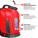 4 Gallon Battery Backpack Sprayer Lithium Powered Electric Operated for Weeds Disinfectant Yard Garden