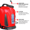 4 Gallon Battery Backpack Sprayer Lithium Powered Electric Operated for Weeds Disinfectant Yard Garden