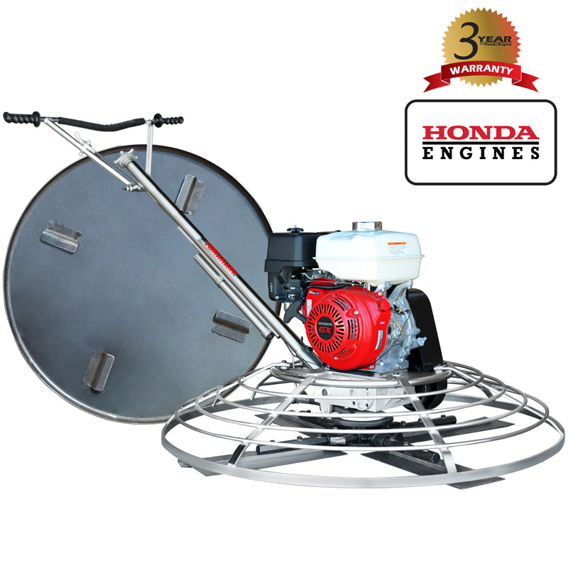 36" Concrete Power Trowel 5.5HP Honda with Float Pan Cement Finishing Tool