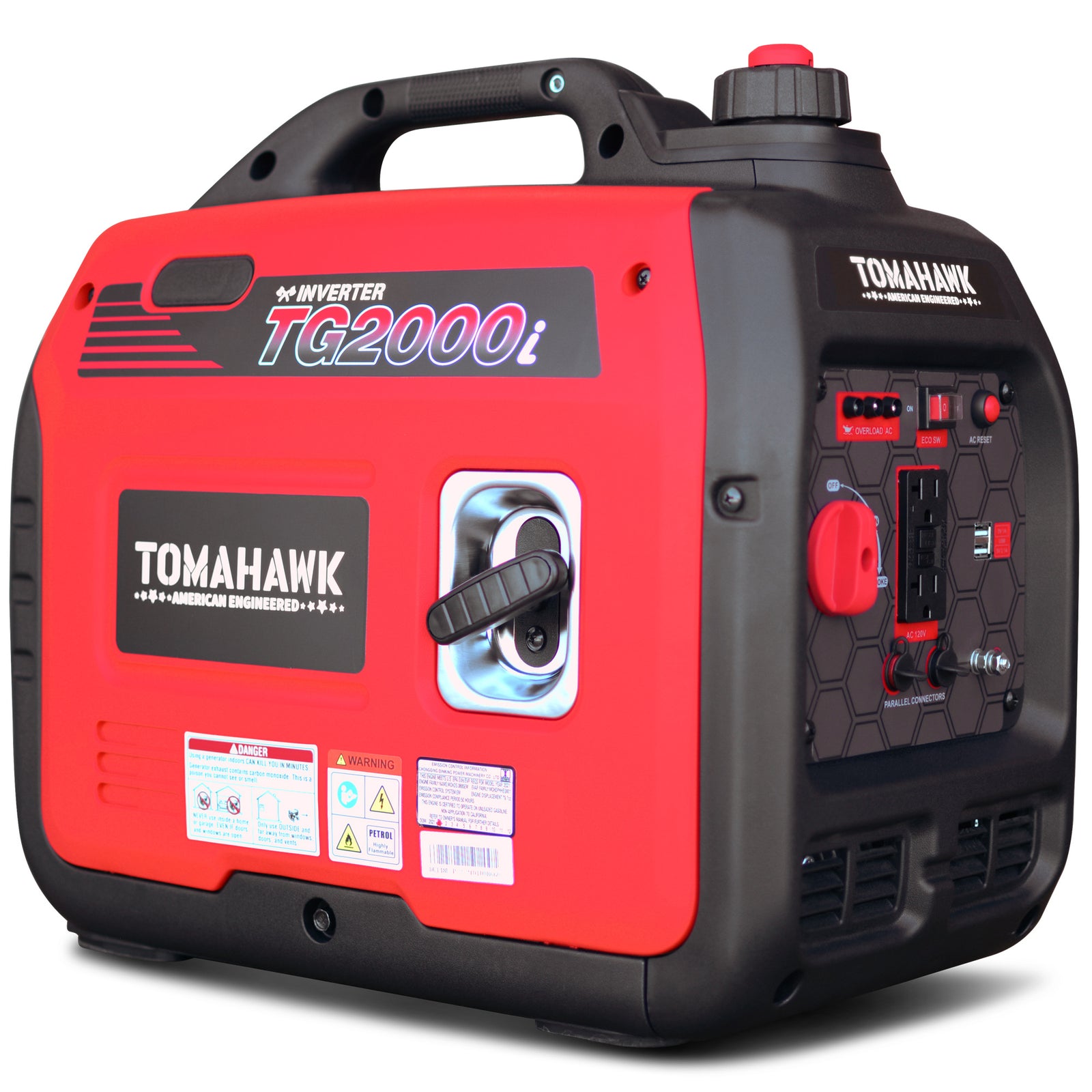 2000 Watt Inverter Generator Super Quiet Portable Gas Power Profession
