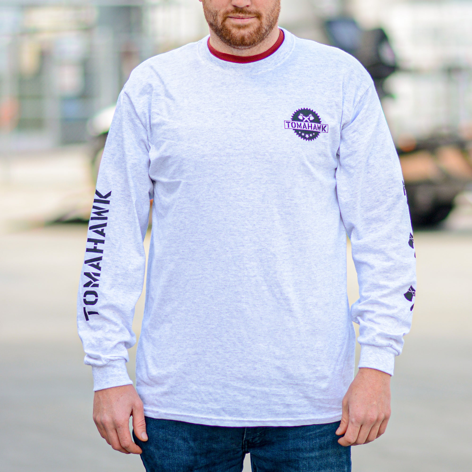 Ash Grey Heavy Cotton 5.3 oz. Long-Sleeve T-Shirt (Add Shirt Size to Order Instructions)