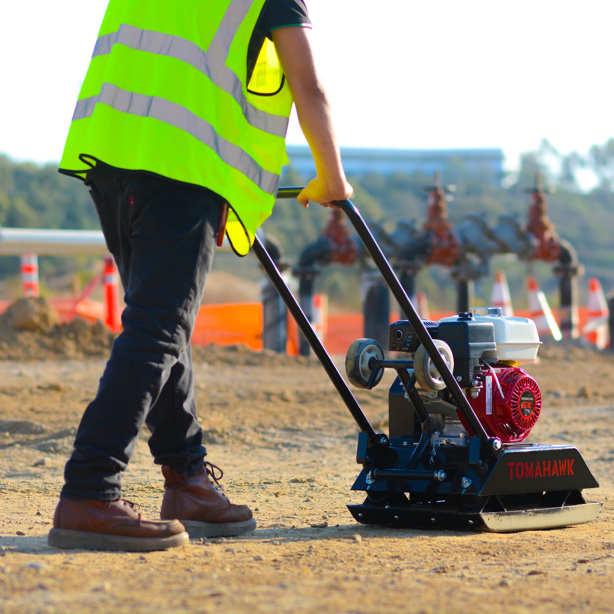 Factory Reconditioned 5.5HP Honda Powered Gas Plate Compactor Tamper f