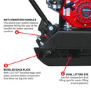 Factory Reconditioned 5.5HP Honda Powered Gas Plate Compactor Tamper for Asphalt, Soil Compaction