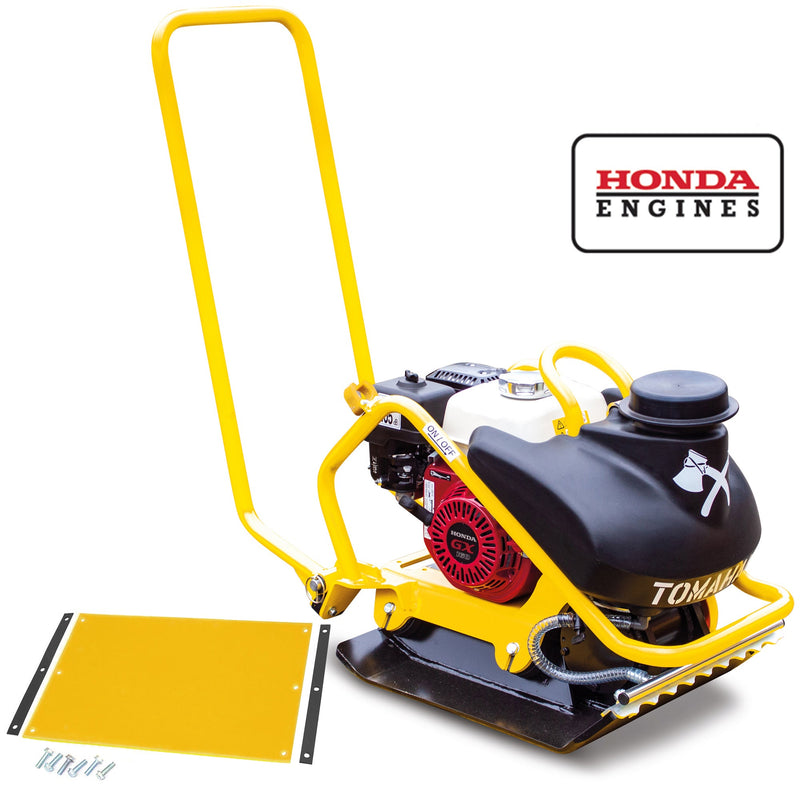5.5 HP Honda Vibratory Plate Compactor for Asphalt Aggregate Soil Comp ...