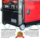 135 Amp Engine Driven Welder Generator 3300 Watt 5 HP Gas Powered